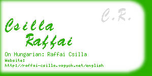 csilla raffai business card